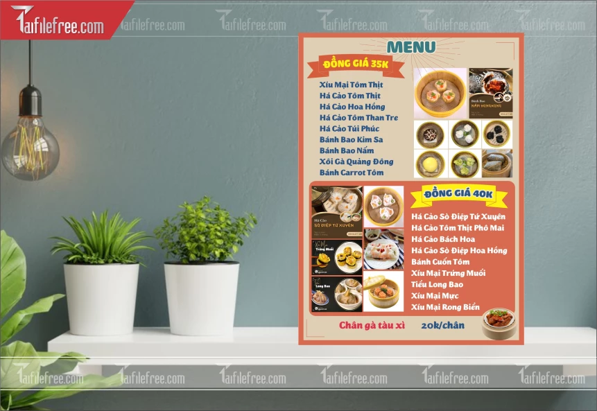 Menu Xíu Mại, Há Cảo _M243