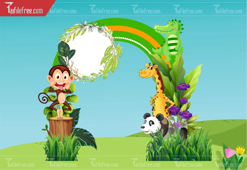 Cổng Khu Vui Chơi Trang Trí Trường Mầm Non_MN100