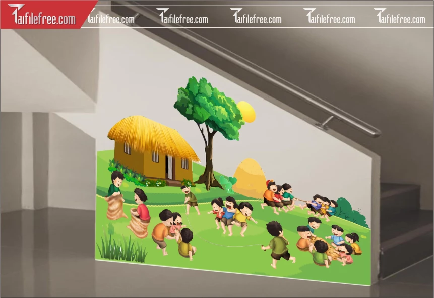 File Vector Trang Trí Tường Mầm Non_MN108