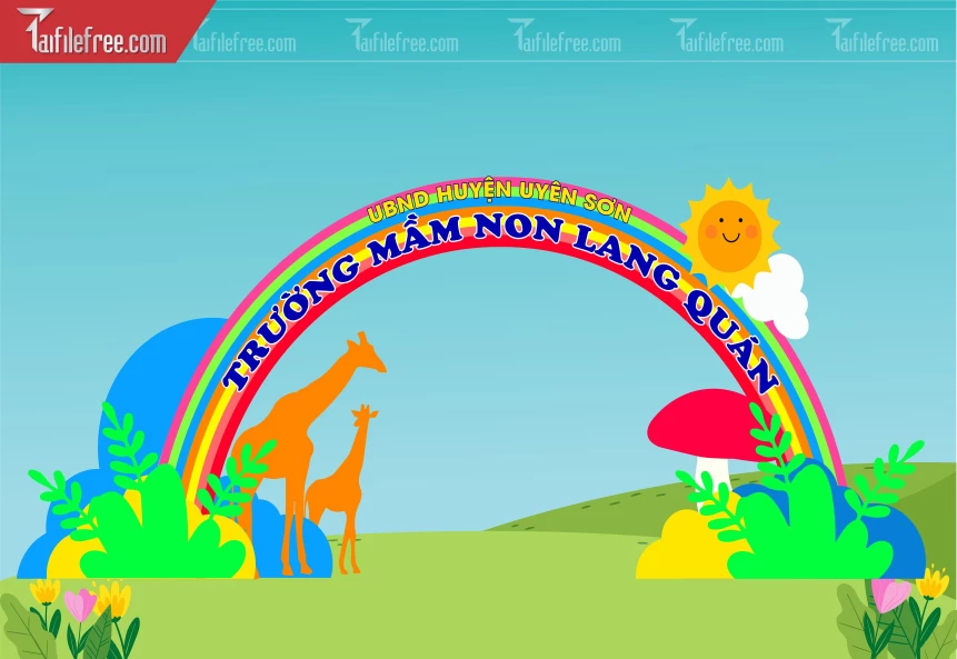 Cổng Trường Mầm Non Lang Quán_MN118