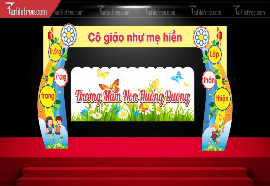 Cổng Trường Mầm Non Hướng Dương_MN127