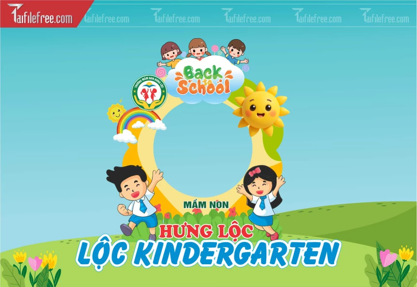 Mô Hình Trang Trí Mầm Non Chụp Hình Checkin_MN132