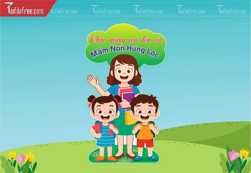 Mô Hình Trang Trí Mầm Non Chụp Hình Checkin_MN133