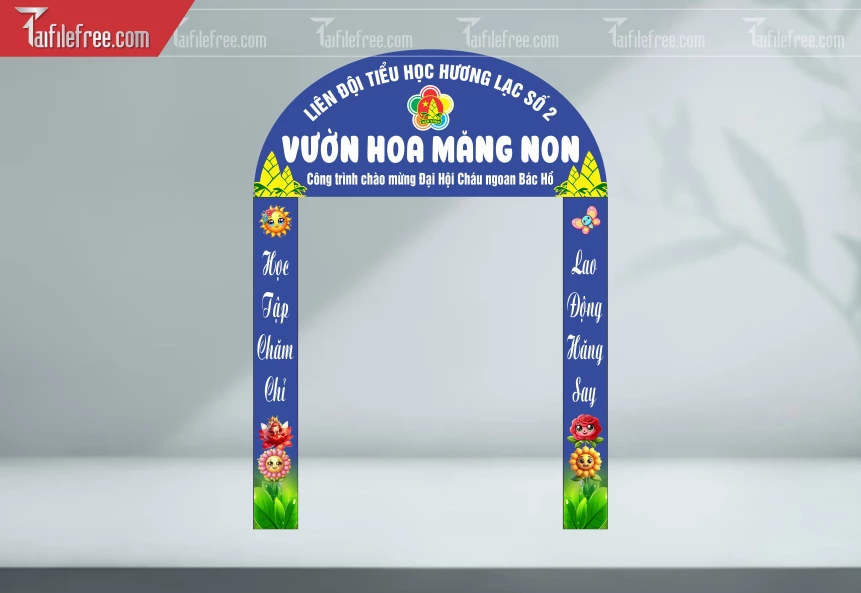 Cổng Mầm Non Vườn Hoa Măng Non_MN169