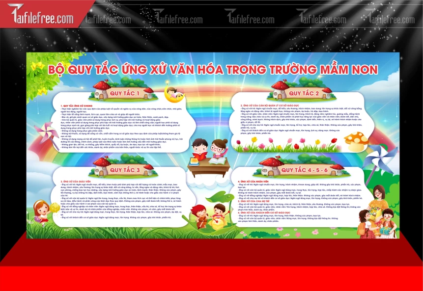 Bộ Quy Tắc Ứng Xử Văn Hóa Trong Trường Mầm Non_MN173