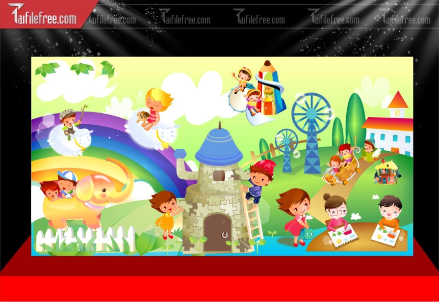 Phông Nền Trang Trí Mầm Non_MN189