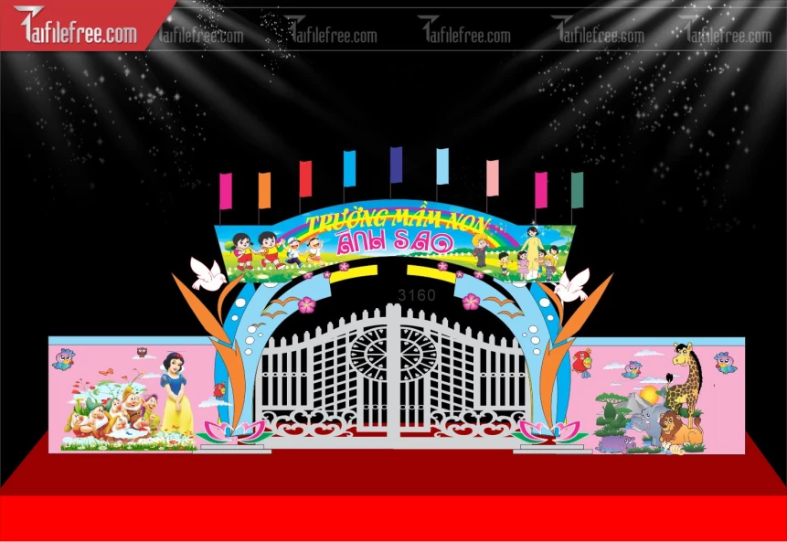 Cổng Chào Trang Trí Mầm Non_MN190