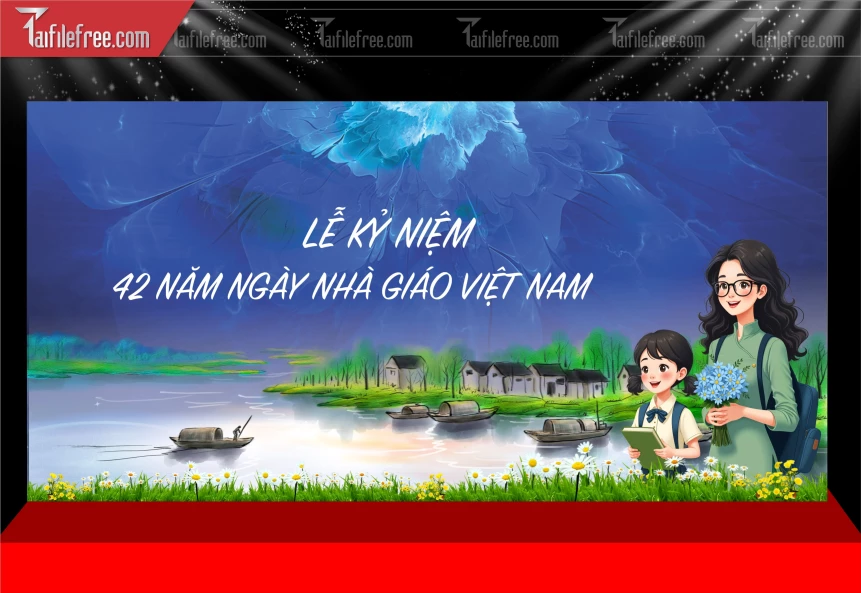 Phông Nền Lễ Kỷ Niệm 42 Năm Ngày Nhà Giáo Việt Nam 20-11_NNG148