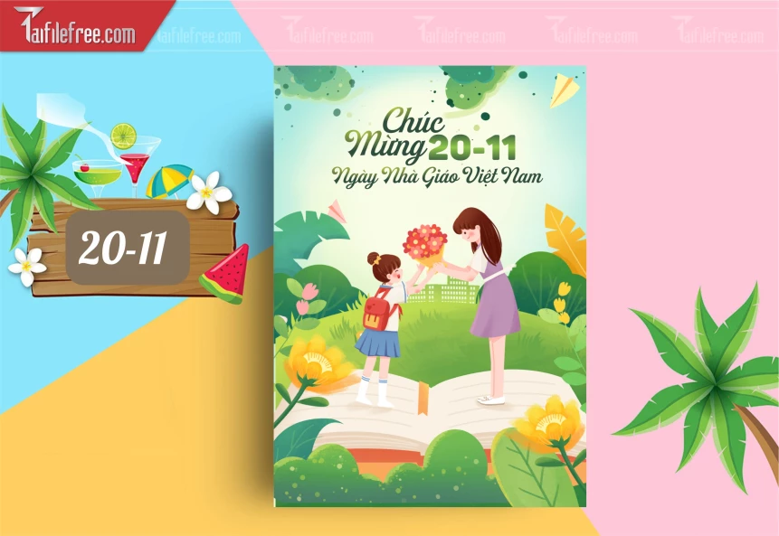 Mẫu Poster Ngày Nhà Giáo Việt Nam 20-11_NNG156