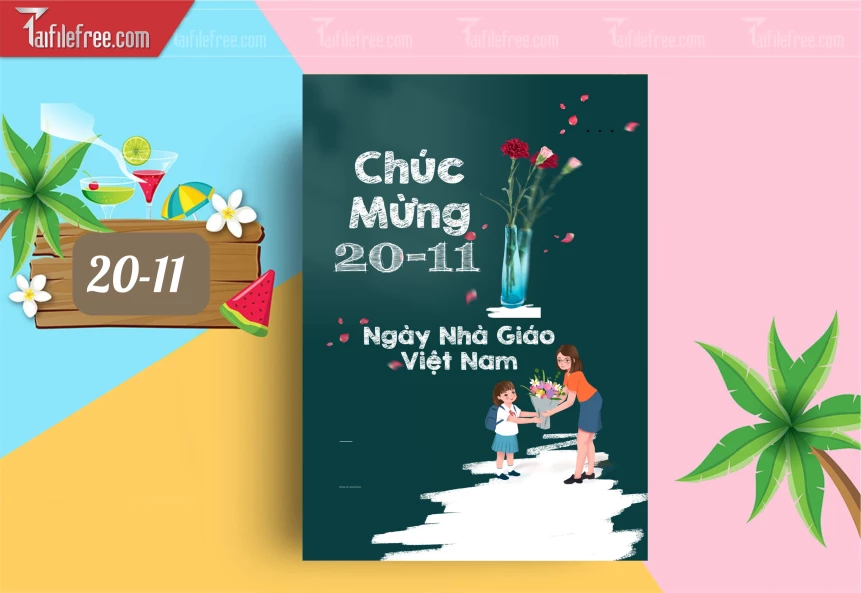 Mẫu Poster Ngày Nhà Giáo Việt Nam 20-11_NNG158