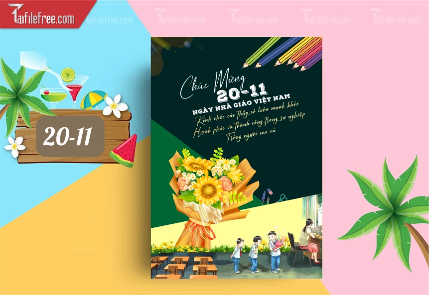 Mẫu Poster Ngày Nhà Giáo Việt Nam 20-11_NNG161