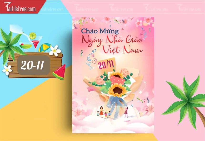 Mẫu Poster Ngày Nhà Giáo Việt Nam 20-11_NNG163