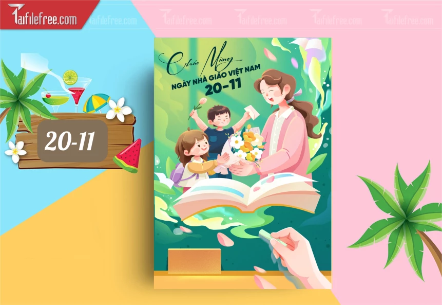 Mẫu Poster Ngày Nhà Giáo Việt Nam 20-11_NNG164