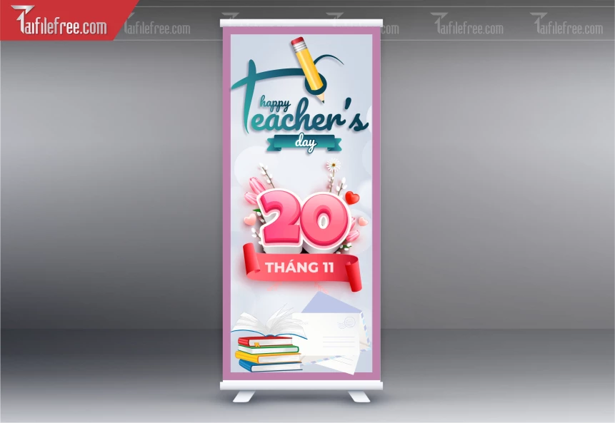 Mẫu Standee Ngày Nhà Giáo Việt Nam 20-11_NNG188