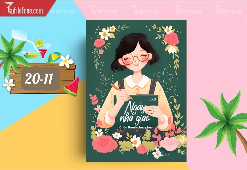 Mẫu Poster Ngày Nhà Giáo Việt Nam 20-11_NNG233