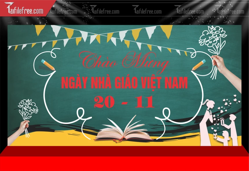 Mẫu Phông Nền Ngày Nhà Giáo Việt Nam 20-11_NNG235