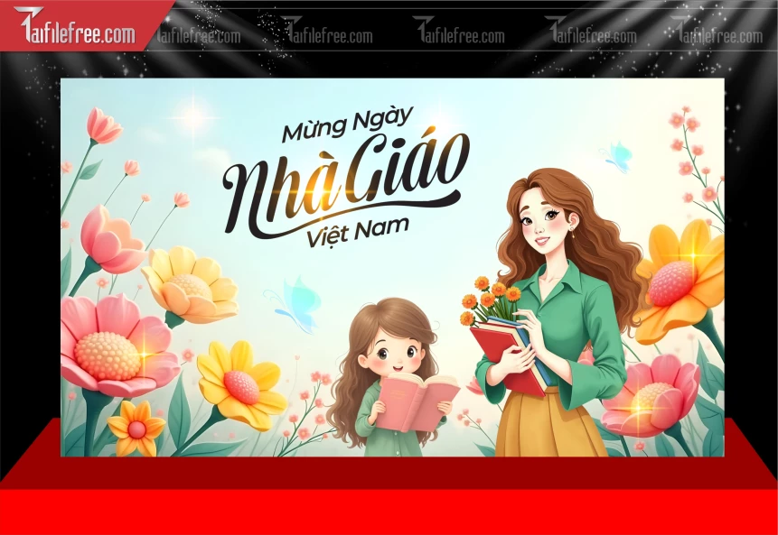 Mẫu Phông Nền Ngày Nhà Giáo Việt Nam 20-11_NNG238