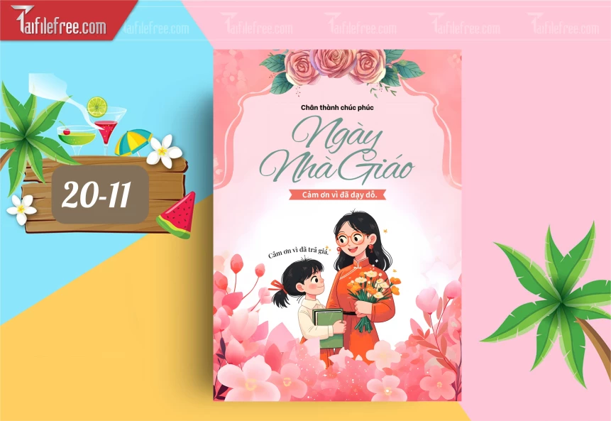 Mẫu Poster Ngày Nhà Giáo Việt Nam 20-11_NNG243