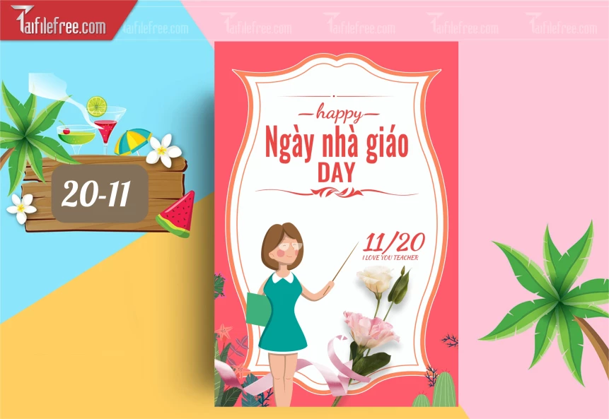 Mẫu Poster Ngày Nhà Giáo Việt Nam 20-11_NNG244
