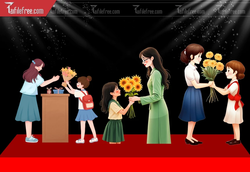 Mẫu Mô Hình Trang Trí Ngày Nhà Giáo Việt Nam 20-11_NNG274