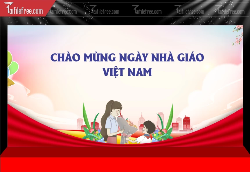 Maket Phông Nền Sân Khấu Kỷ Niệm Ngày Nhà Giáo Việt Nam 20-11_NNG292