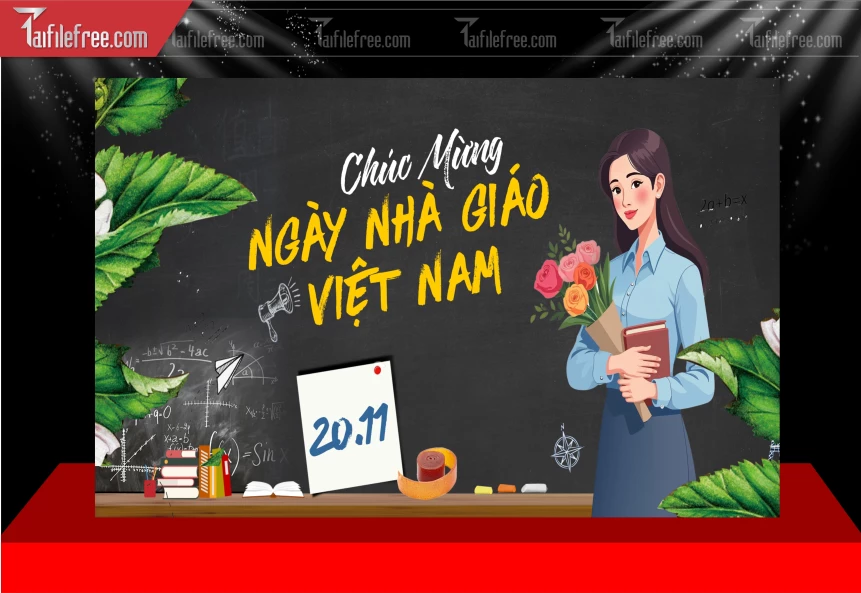 Maket Phông Nền Sân Khấu Kỷ Niệm Ngày Nhà Giáo Việt Nam 20-11_NNG301