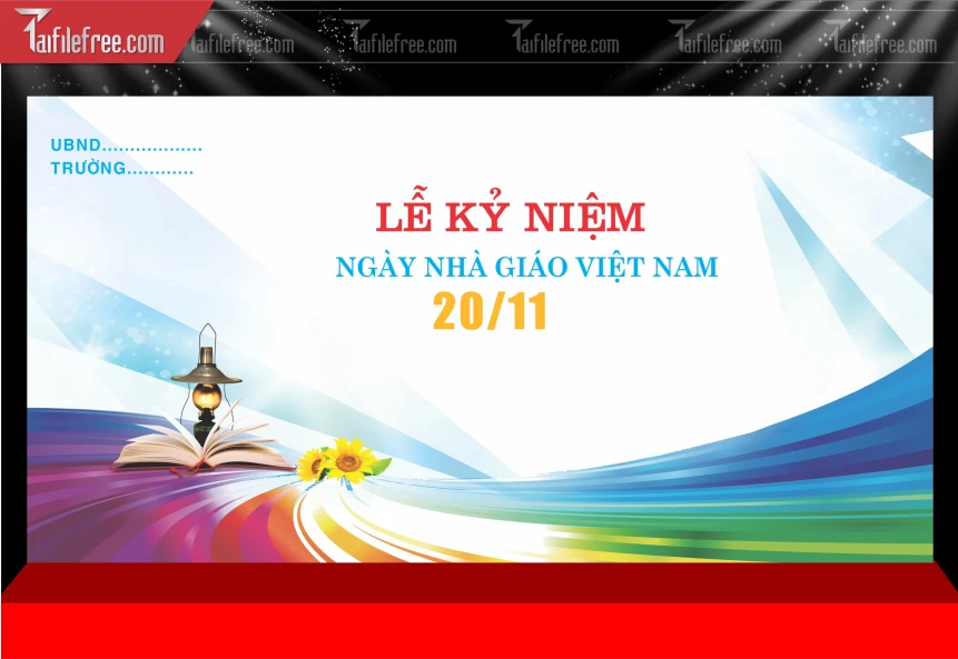 Maket Phông Nền Sân Khấu Kỷ Niệm Ngày Nhà Giáo Việt Nam 20-11_NNG307