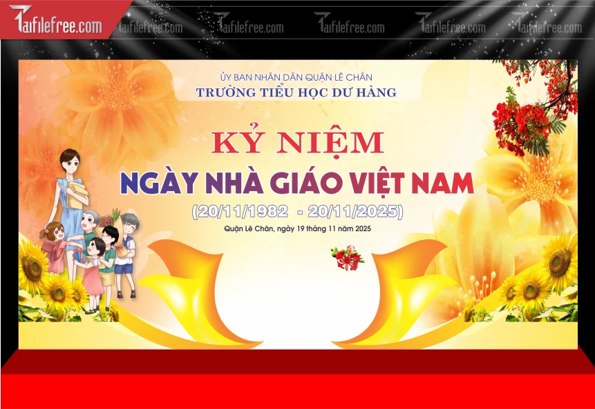 Maket Phông Nền Sân Khấu Kỷ Niệm Ngày Nhà Giáo Việt Nam 20-11_NNG317