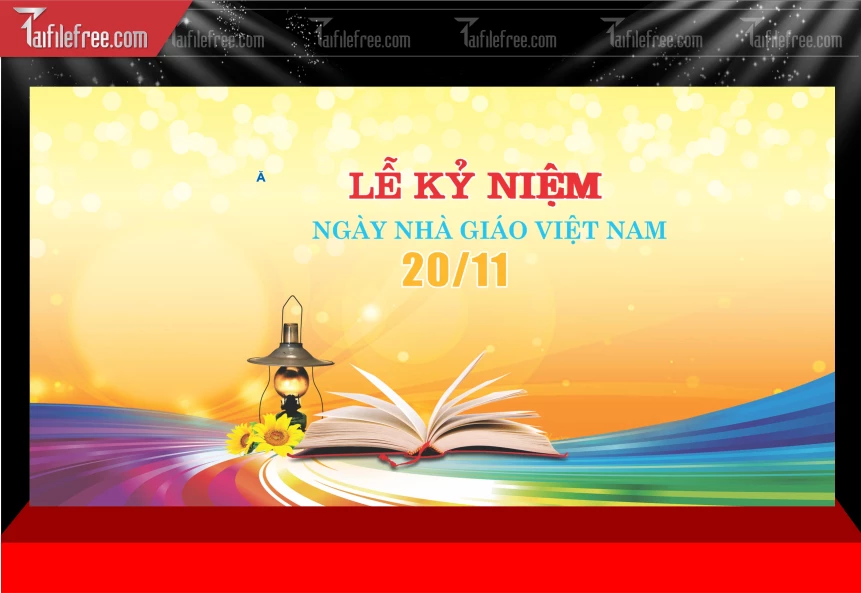 Maket Phông Nền Sân Khấu Kỷ Niệm Ngày Nhà Giáo Việt Nam 20-11_NNG318