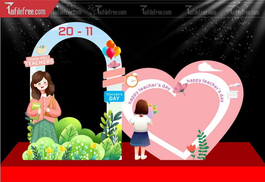 Maket Background Sân Khấu Kỷ Niệm Ngày Nhà Giáo Việt Nam 20-11_NNG341