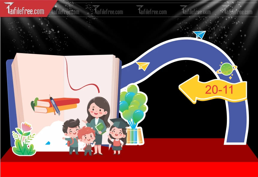 Maket Background Sân Khấu Kỷ Niệm Ngày Nhà Giáo Việt Nam 20-11_NNG343