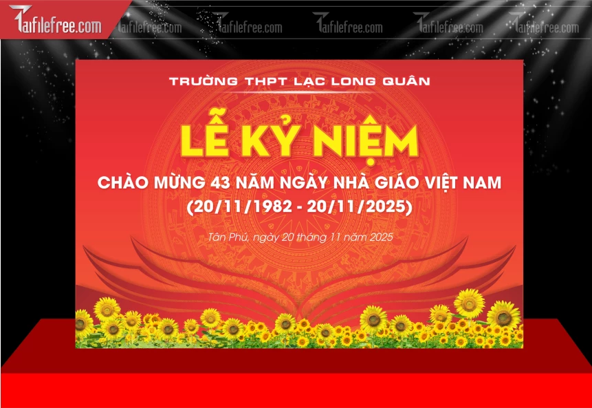 Market Phông Nền Sân Khấu Kỷ Niệm Ngày Nhà Giáo Việt Nam 20-11_NNG346