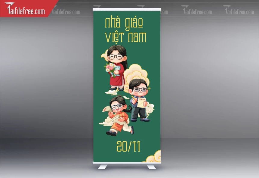 Market Poster Sân Khấu Kỷ Niệm Ngày Nhà Giáo Việt Nam 20-11_NNG348