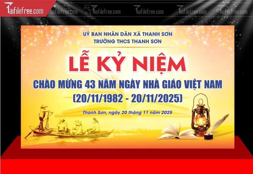 Market Phông Nền Sân Khấu Kỷ Niệm Ngày Nhà Giáo Việt Nam 20-11_NNG360