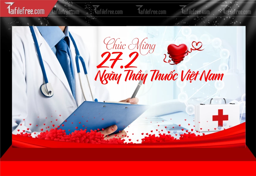 Background Phông Nền Chúc Mừng Ngày Thầy Thuốc Việt Nam_NTT51