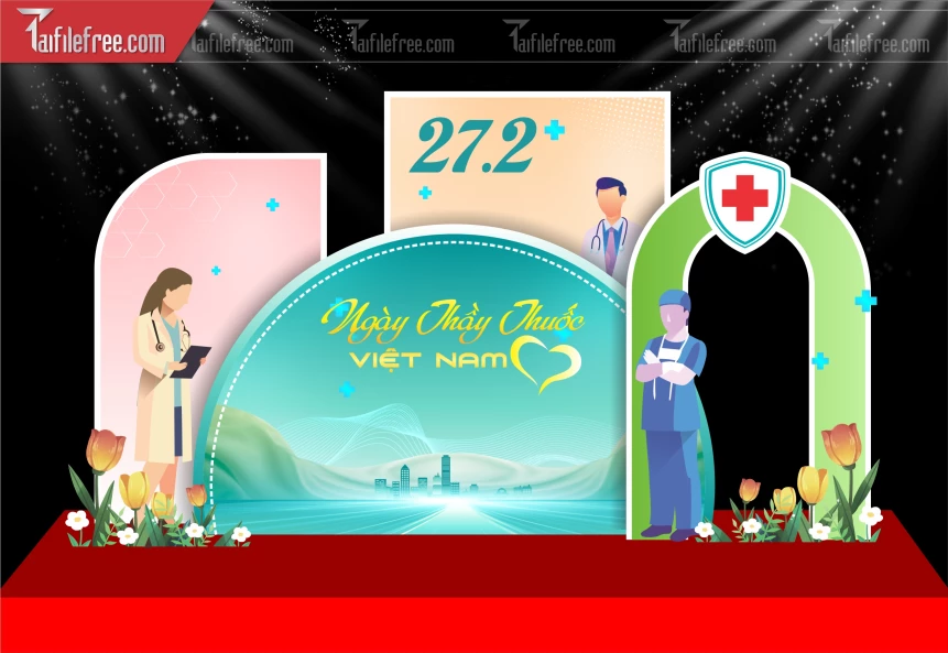 Background Phông Nền Chúc Mừng Ngày Thầy Thuốc Việt Nam_NTT53