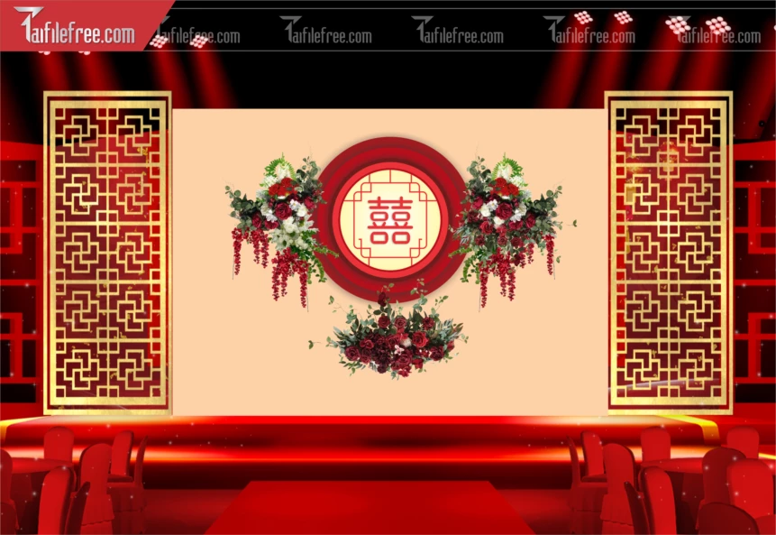 Mẫu Trang Trí Backdrop Đám Cưới Đẹp PDC100