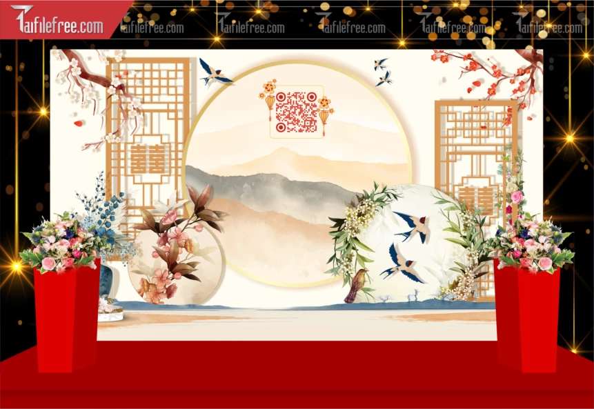 Mẫu Trang Trí Backdrop Đám Cưới Đẹp PDC144