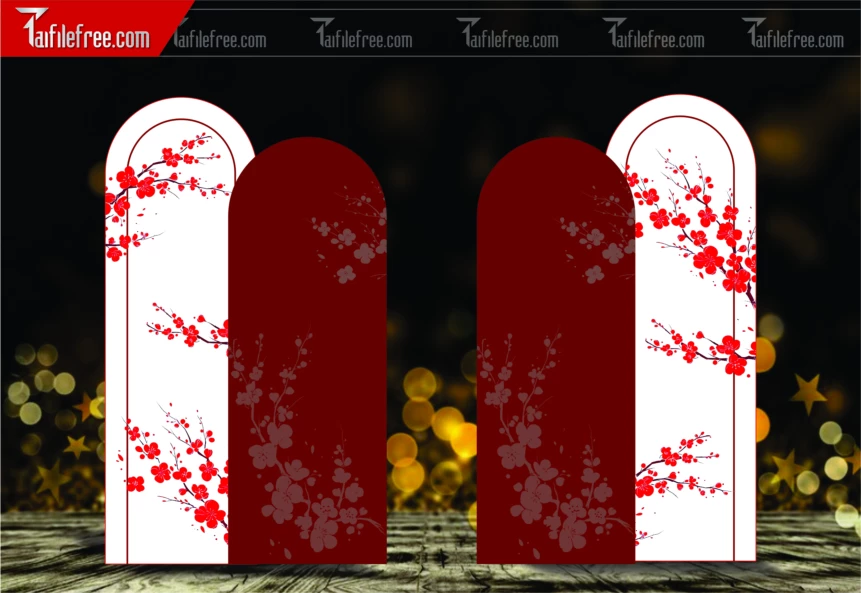 Cánh Gà Đám Cưới, Phông Trang Trí Đám Cưới_PDC173