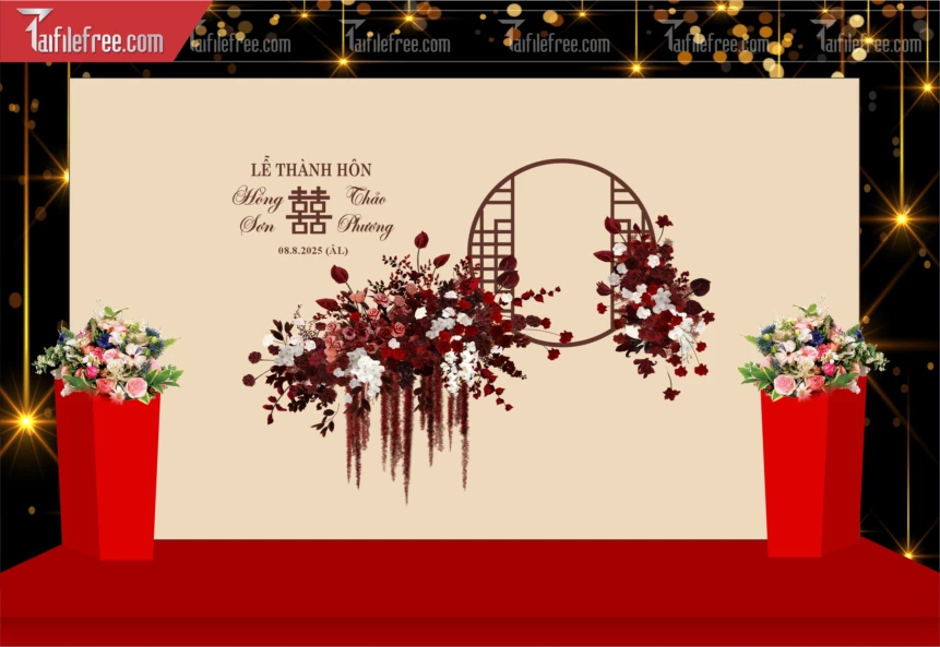 Phông Trang Trí Đám Cưới_PDC177