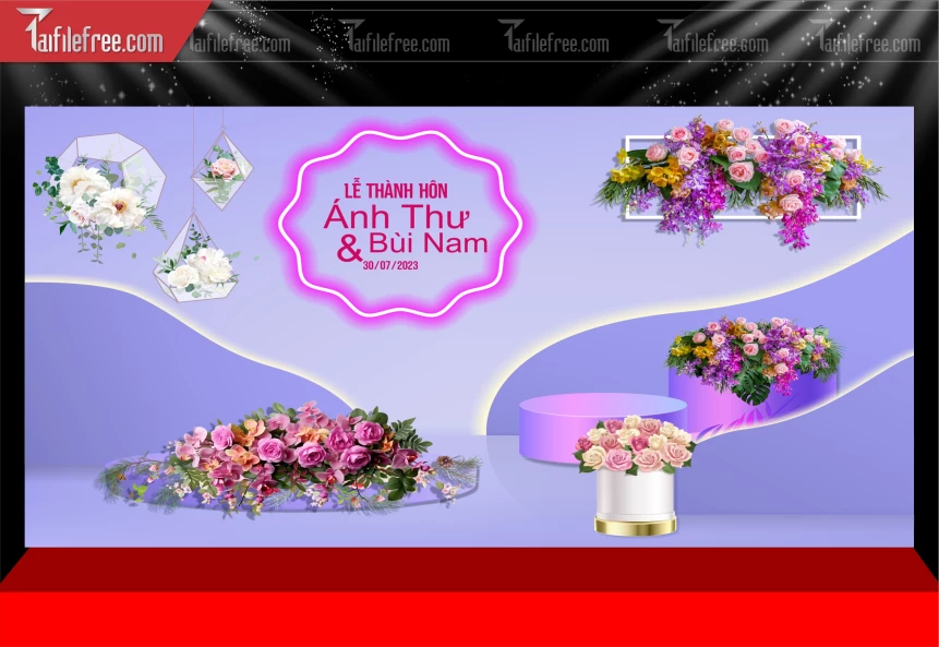 Phông Trang Trí Đám Cưới_PDC190
