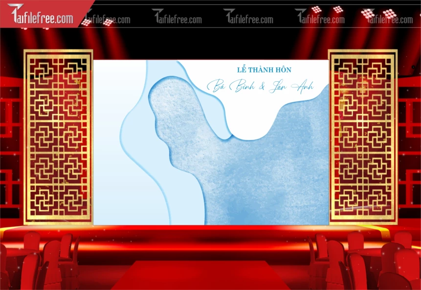 Mẫu Trang Trí Backdrop Đám Cưới Đẹp PDC98