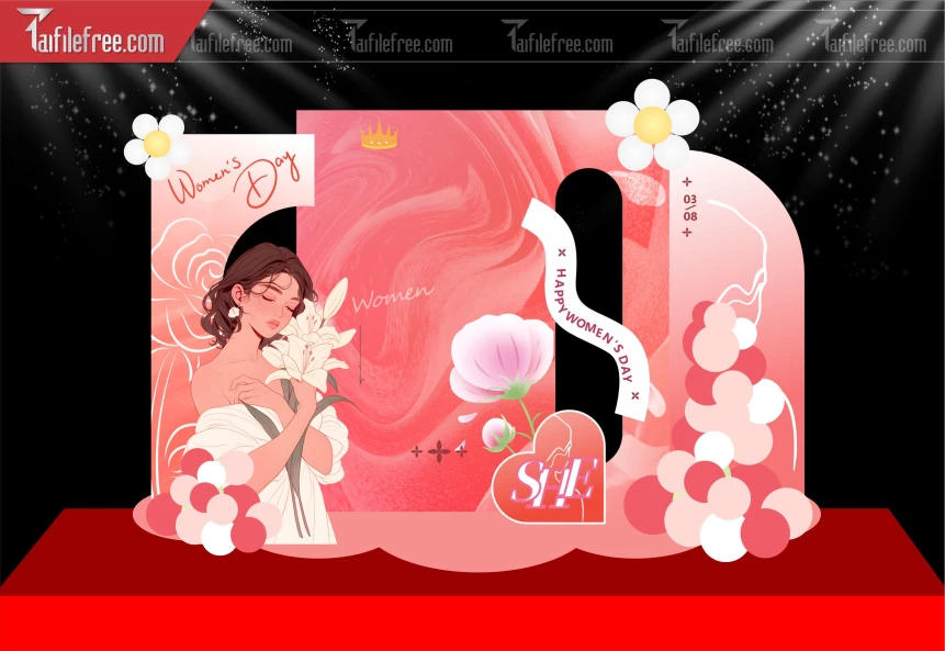 Background Ngày Quốc Tế Phụ Nữ 8/3_PN197