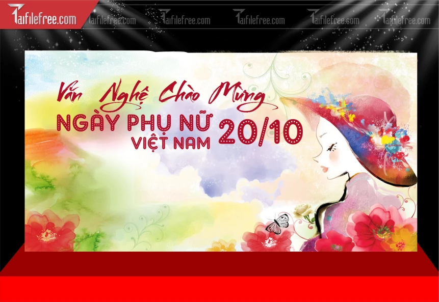 Background Ngày Quốc Tế Phụ Nữ 20/10_PN201