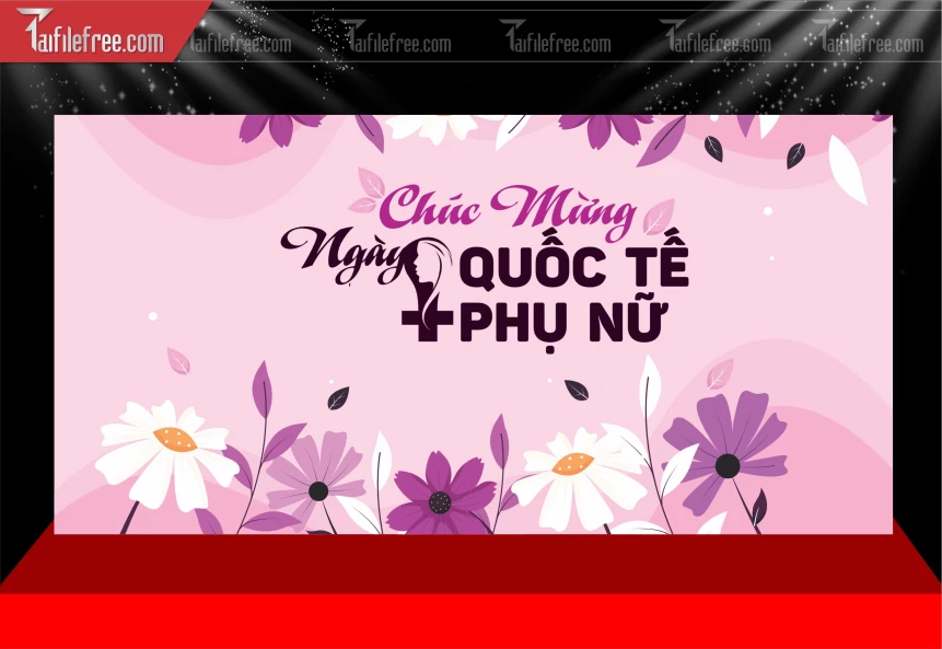 Background Ngày Quốc Tế Phụ Nữ 8/3_PN203