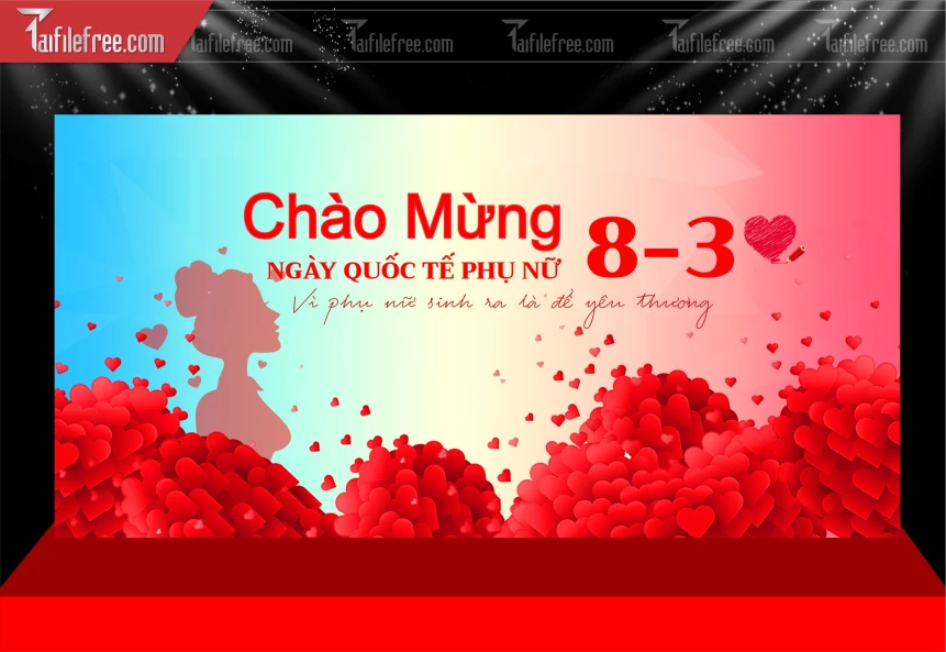 Background Ngày Quốc Tế Phụ Nữ 8/3_PN207