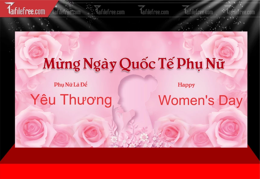 Background Ngày Quốc Tế Phụ Nữ 8/3_PN212