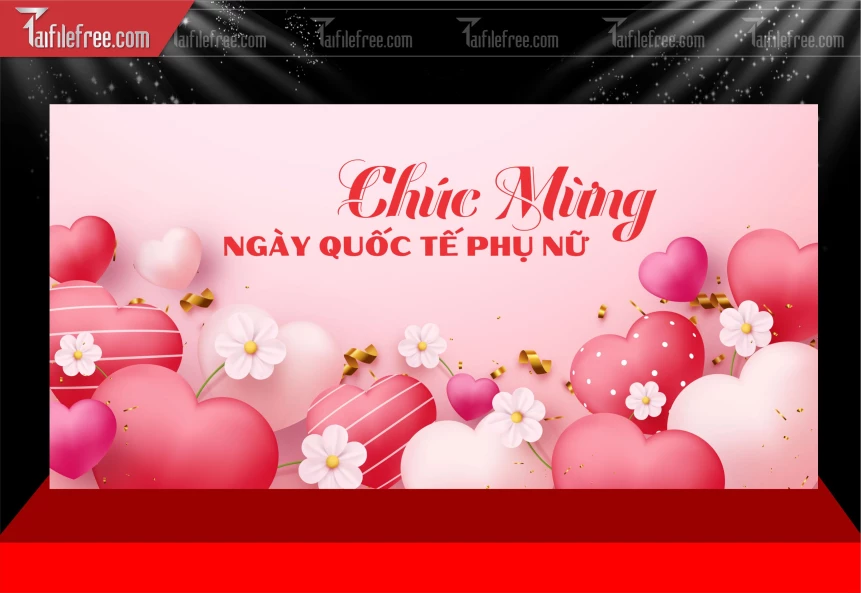 Background Ngày Quốc Tế Phụ Nữ 8/3_PN213