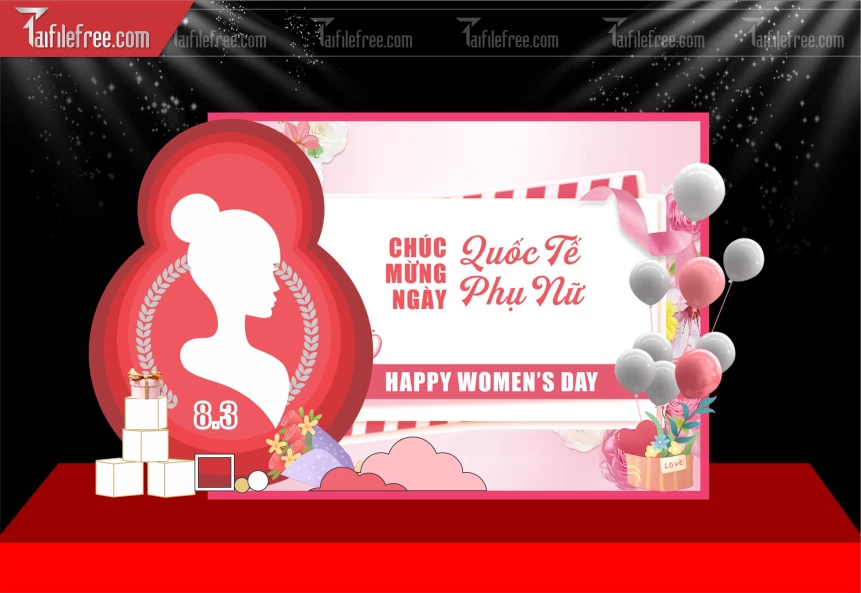 Background Ngày Phụ Nữ Việt Nam 8/3_PN215