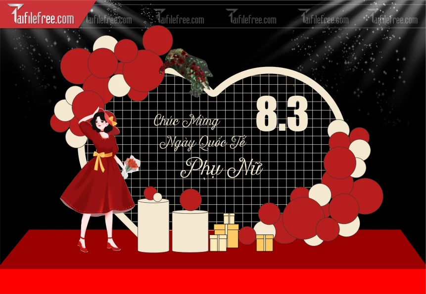 Background Ngày Phụ Nữ Việt Nam 8/3_PN217